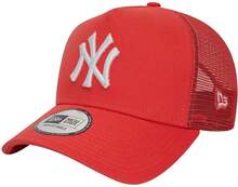 New Era League Essentials Trucker New York Yankees Cap 60435246, basebollkeps, Unisex, röd, Storlek: OSFM