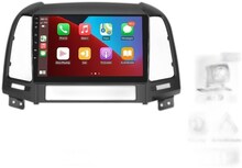 Android 2din Bilstereo till Hyundai Santa Fe 2006-2012 - 9'' Multimedia Spelare, GPS, 4G WIFI & Carplay 8-kärnig DSP