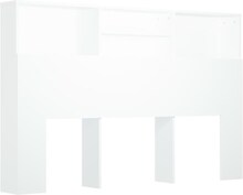 vidaXL Sänggavel med förvaring vit 160x19x103,5 cm