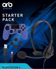 Playstation 4 Starter Pack inkl Headset Laddkabel Silikon skin Tumgrepp