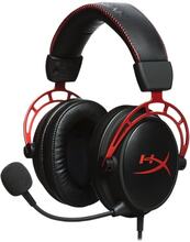 HyperX Cloud Alpha - Headset - fuld størrelse - kabling - 3,5 mm jackstik - sort & rød