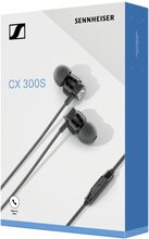Sennheiser CX 300S - Hörlurar med mikrofon - öronknopp - kabelansluten - 3,5 mm kontakt - ljudisolerande - svart