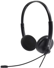 Sandberg 325-41 hörlur och headset Kabel Huvudband Kontor/callcenter Svart