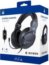 BigBen Interactive - PS4 Edition - Gaming - headset - fullstorlek - kabelansluten - 3,5 mm kontakt - titan - för Sony PlayStation 4, Sony PlayStation