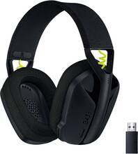 Logitech G435 LIGHTSPEED Bluetooth Spel Over Ear-hörlurar Over Ear Volymbegränsning Svart