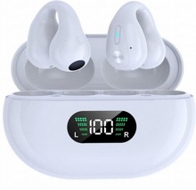 Clip on Bluetooth hörlurar med avancerad ljudteknik