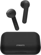 STREETZ True Wireless Stereo hörlurar, semi-in-ear, black