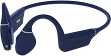 Creative Outlier Free Pro - Hörlurar med mikrofon - öppet öra - montering bakom nacken - Bluetooth - trådlös - aktiv brusradering - midnattsblå