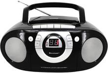 soundmaster SCD5100SW CD-radio FM AUX, CD, Kassett Svart