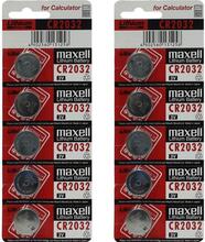 Maxell CR 2032 10-Pack Lithium 2032 3V