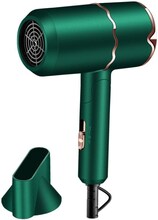 Protheus FL-8128 Household Folding Blue Light Anion Negative Ion Hot And Cold Air Hair Dryer, CN Plug(Green)