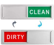 Dishwasher Magnet Clean Dirty Sign 2 Double-Sided Dishwasher Magnet Cover(White)