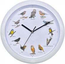 Herzberg HG-03725: European Bird Song Clock - Vit