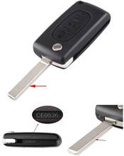 3-knapps CE0536 bilnyckelskal VA2 för Citroen