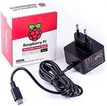 Raspberry Pi - Strömadapter - AC 115/230 V - svart - för Raspberry Pi 4 Model B