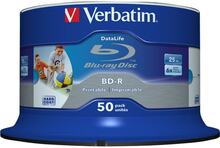 Verbatim DataLife - 50 x BD-R - 25 GB 6x - yta utskrivbar med bläckstråleskrivare - spindel