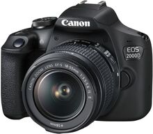 Canon EOS 2000D BK 18-55 IS II EU26 SLR-kamerauppsättning 24,1 MP CMOS 6000 x 4000 pixlar Svart
