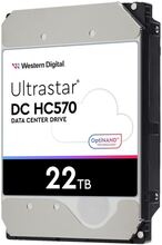WD Ultrastar DC HC570 - Hårddisk - 22 TB - intern - 3,5" - SATA 6Gb/s - 7200 rpm - buffert: 512 MB