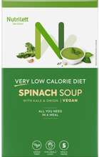 Nutrilett VLCD Vegan Spinach Soup with Kale & onion meal replacement soup, 35 g, 5-PACK