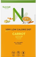 Nutrilett VLCD Vegan Carrot Soup meal replacement soup, 35 g, 5-pack