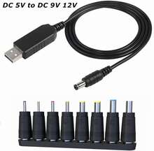 DC 5V to DC 9V 12V USB Voltage Step Up Converter Cable with 1A Step-up Volt Transformer Power Regulator Cable with LED Display