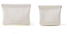 INF 2-pack PU bärbar förvaringsväska med stor kapacitet för kosmetiska toalettartiklar