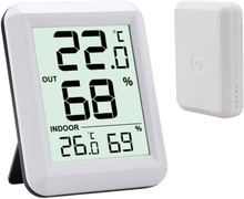 Trådlös termometer och hygrometer inomhus utomhus