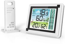 Digital termometer väder station inomhus utomhus trådlös temperatur fuktighet mätare sensor väder hygrometer termometer