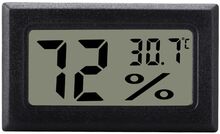 INF Mini LCD Hygrometer / Termometer Grå