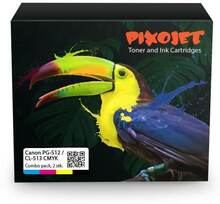 Pixojet bläckpatroner Canon PG 512/CL 513 Combo Pack 33ml Rabattpaket 2 st