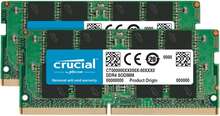 Crucial - DDR4 - sats - 32 GB: 2 x 16 GB - SO DIMM 260-pin - 3200 MHz / PC4-25600 - CL22 - 1.2 V - ej buffrad - icke ECC