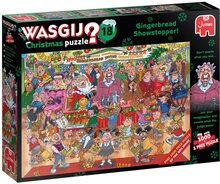 Wasgij Christmas 18 Gingerbread Showstopper Pussel 2x1000 bitar