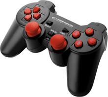Esperanza WARRIOR - Spelkontroll - kabelansluten - svart, röd - för PC