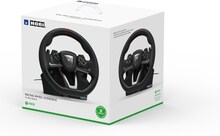 Hori Racing Wheel Overdrive, Ratt + Pedaler, Xbox Series S, Xbox Series X, D-pad, Kabel, Svart, Silver, Windows 10