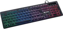 Sandberg Stealth Gamer Keyboard NORDIC, Kabel, USB, Membrantangentbrytare, QWERTY, RGB LED, Svart
