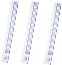 INF LED ljuslist med rörelsesensor 3-pack Vit