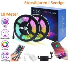 Flexibel 10m RGB LED-list / Ljusslinga / LED-Strip Bluetooth APP