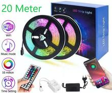 Flexibel 20m RGB LED-list / Ljusslinga / LED-Strip Bluetooth APP