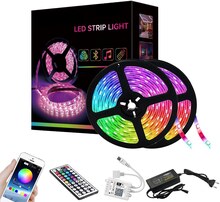 Flexibel 10m RGB LED-list / Ljusslinga / LED-Strip Bluetooth APP