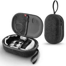 JYS-MQ018 For Apple Vision Pro / Meta Quest 3 VR Glasses Storage Bag Anti-fall and Anti-scrape Portable Bag(Black)