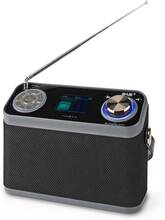 DAB+ Radio | Bordsdesign | DAB+ / FM | 2.4 " | Färgskärm | Batteridriven / Strömadapter | Digital | 24 W | Bluetooth® | Hörlursuttag | Väckarklocka |