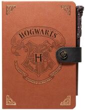 Harry Potter - A5 anteckningsbok / Anteckningar med trollstavsformad penna