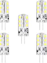 5 stk 3 W LED bi-pin lys 300 lm G4 T 24 LED perler SMD 2835 varm hvid hvid 12 V #7568983