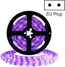 3528 SMD UV Purple Light Strip Epoxy LED Lamp Decorative Light Strip, Style:Waterproof 10m(EU Plug)