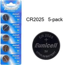 CR2025 5-pack Lithium batterier CR 2025 3V batteri