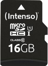 Intenso 16GB microSDHC Performance microSD-Kort 16 GB Class 10 UHS-I Vattentät