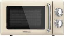 Cecotec ProClean 3110 Retro Beige 20-litre manual microwave with 700 W and grill.