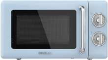Cecotec ProClean 3010 Retro Blue 20-litre manual microwave with 700 W.