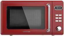 Cecotec ProClean 5110 Retro Red 20-litre digital microwave with 700 W and grill.