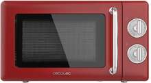 Cecotec ProClean 3110 Retro Red 20-litre manual microwave with 700 W and grill.